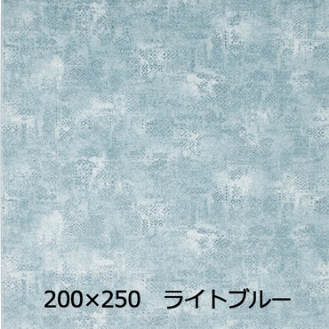 【WEB限定】薄めでもふわりとした足ざわり ニケ(200×250 ライトブルー)