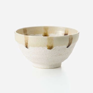 【美濃焼】飴茶白 茶碗 ベージュ