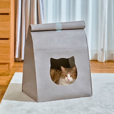 ペット用 たためる猫ハウス 爪とぎ付き
