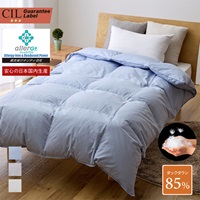【WEB限定】静電気起きにくい、合掛け羽毛布団 ダウン85% 0.6kg シングル（約150×210cm）