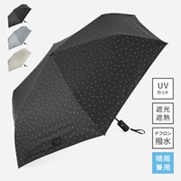 【遮光・UVカット】折畳傘 自動開閉遮光ラメドット