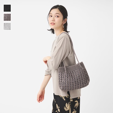 Nメタリックメッシュトート