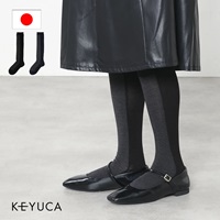 d パンプスにあう美脚フロント切替ハイソックス|ソックス|靴下
