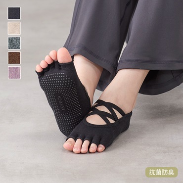 滑りにくい抗菌防臭5本指トレーニングソックス