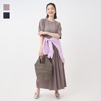 接触冷感カットソーワンピース