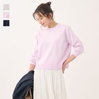 ベーシッククルーネックニットトップス