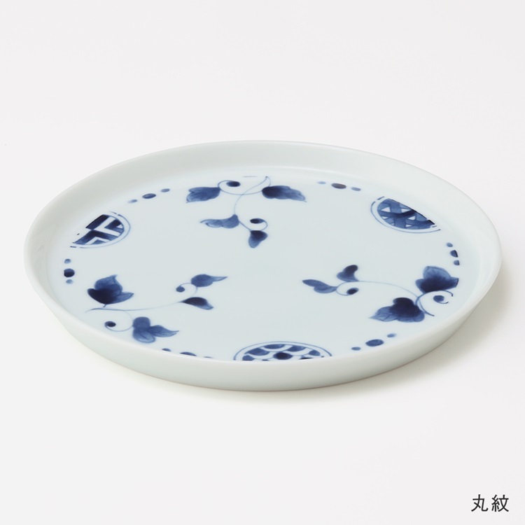 【美濃焼】藍紋プレート 17cm 丸紋
